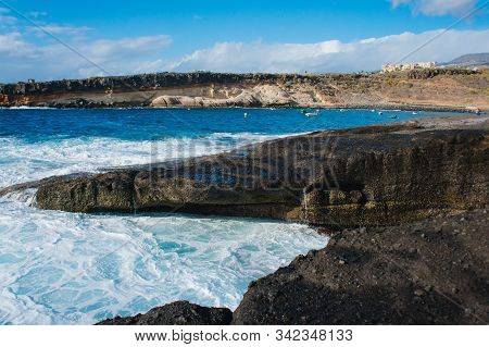 Adeje El Puertito. Tenerife. Spain. The Bay In The South Of Tenerife