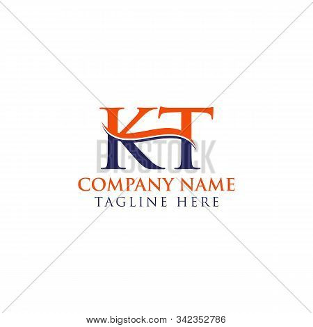 Initial Kt Letter Logo Design Vector Template. Abstract Letter Kt Logo Design
