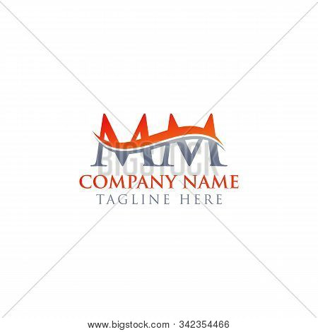 Initial Mm Letter Logo Design Vector Template. Abstract Letter Mm Logo Design