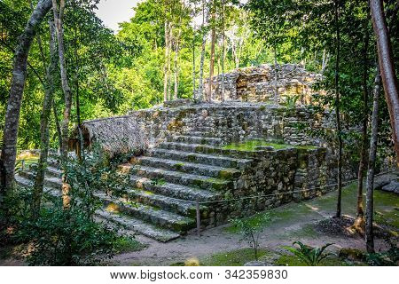 Ancient Mayan Pyramids Nohoch Mul In Coba