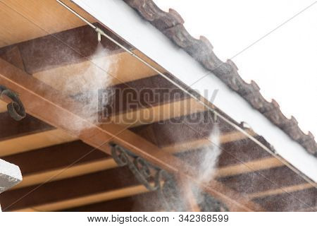 Mist Cooling System On Commecial Building To Manage Ambient Temperature