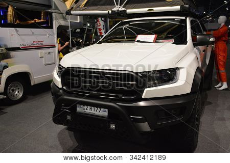 Pasay, Ph - Nov. 16: 2019 Ford Raptor Pick Up At Manila Auto Salon On November 16, 2019 In Smx Conve