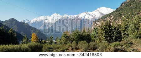 Autumn In The Himalaya Mountains