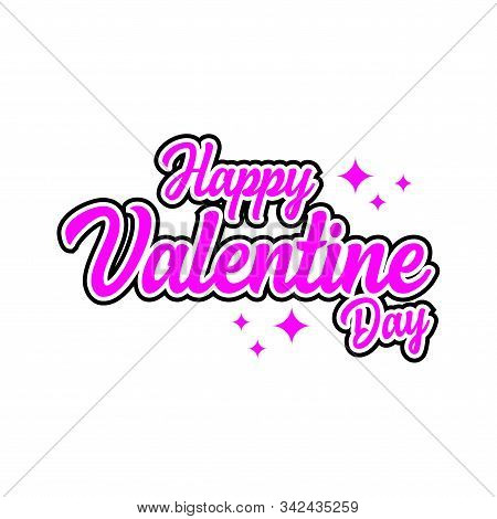 Happy Valentine Day Lettering Typography Vector Inspirations