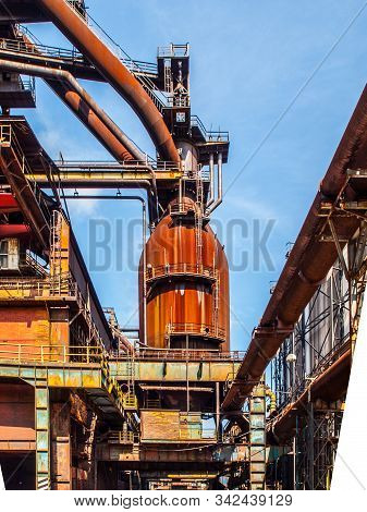 Blast Furnace In Metallurgical Area Of Dolni Vitkovice, Ostrava, Czech Republic