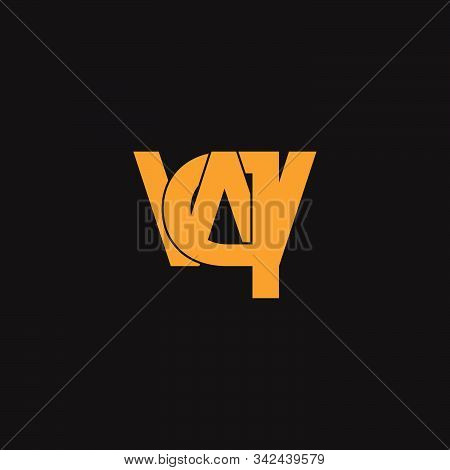 Letter Wq 3d Flat Geometric Logo Vector