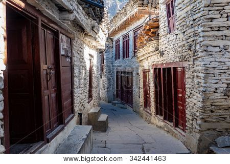 Walking Street In Marpha Nepal