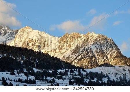 Walk In The Station Of Montgenevre Taken By The Cold, The Snow And The Frost.