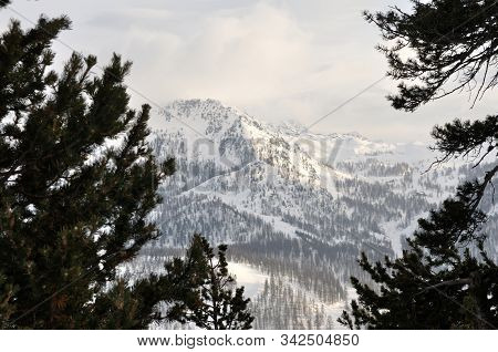 Walk In The Station Of Montgenevre Taken By The Cold, The Snow And The Frost.
