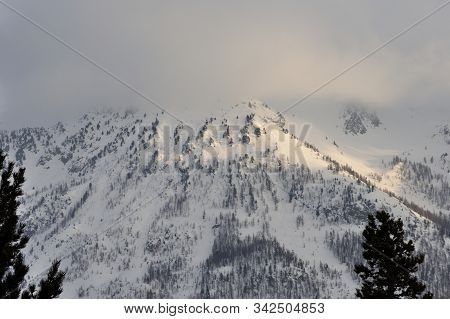 Walk In The Station Of Montgenevre Taken By The Cold, The Snow And The Frost.