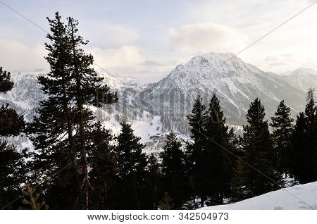 Walk In The Station Of Montgenevre Taken By The Cold, The Snow And The Frost.