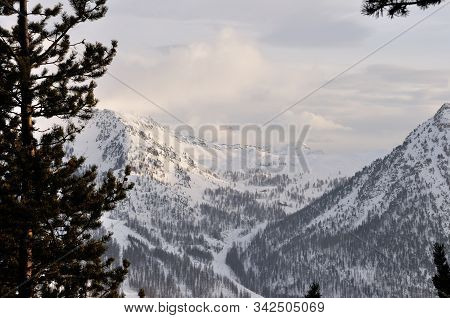 Walk In The Station Of Montgenevre Taken By The Cold, The Snow And The Frost.
