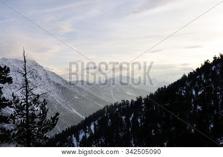 Walk In The Station Of Montgenevre Taken By The Cold, The Snow And The Frost.