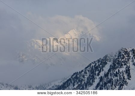 Walk In The Station Of Montgenevre Taken By The Cold, The Snow And The Frost.