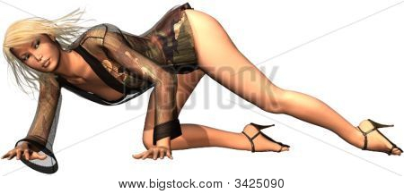 Camo Pin-up