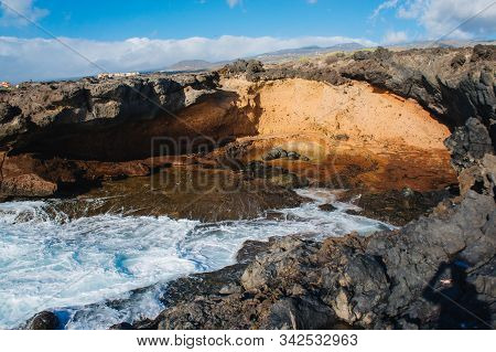 Adeje El Puertito. Tenerife. Spain. The Bay In The South Of Tenerife