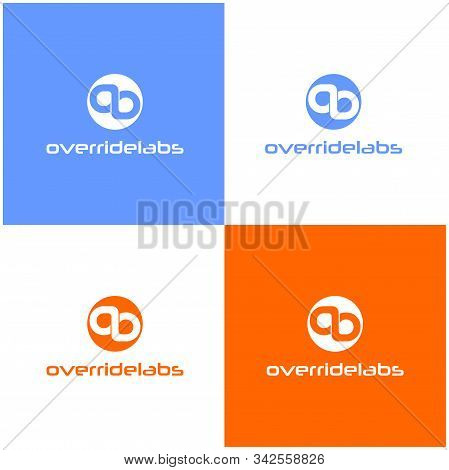Letter Ab Or Ol Company Logo Design Template, Alphabet Logo Concept, Monogram Logotype, Ambigram Sty