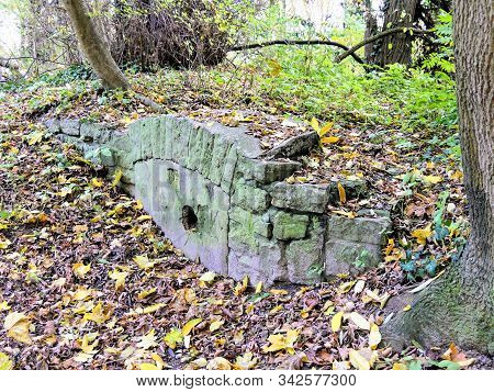 A Bricked Entrace To An Underground Passage