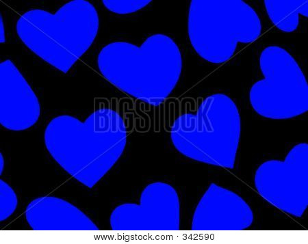 Srdce pozadí modrá