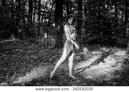 Female Spirit Mythology. Culture Of Wild Human. Fashion Primitive Design. Forest Fairy. Living Wild 