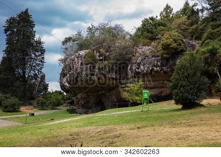 Facatativa, Colombia - January, 2029: Giant Rocky Formations At The Piedras Del Tunjo Archaeological