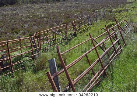 ruosteinen teräksen gates