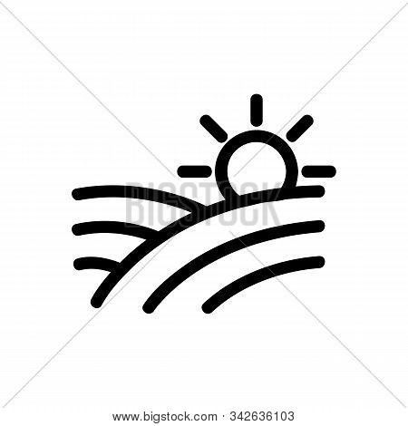 Good Weather Icon Vector. A Thin Line Sign. Isolated Contour Symbol Illustration