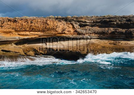 Adeje El Puertito. Tenerife. Spain. The Bay In The South Of Tenerife