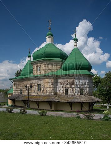 Saint  Michael's Church In Plyasheva Against Beautiful Sky
