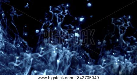 Abstract Wallpaper With Difuse Blue Light Effect. Abstract Background With Difuse Blue Light Effect 