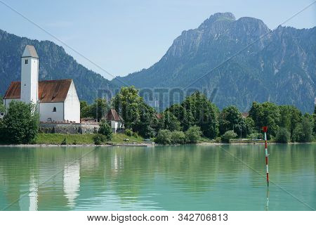 Forggensee Is In Bavaria And On The Shore Ludwig The Bavarian King Built His Castle Neuschwanstein