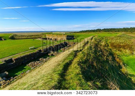 View Of The Historical Fortress Of Fort Beausejour, In New Brunswick, Canada