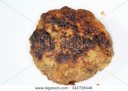 Delicious Meatballs Fried Crispy Brown And Served Hot