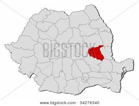 Карта Румынии, Карпатское подчеркнул