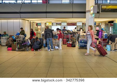 BERLIN, GERMANY - CIRCA SEPTEMBER, 2019: interior shot of Berlin Tegel 
