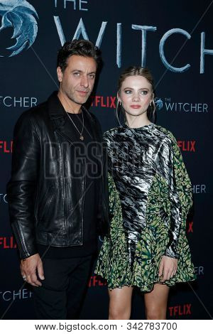 LOS ANGELES - DEC 3:  Adam Levy, Freya Allan at the 