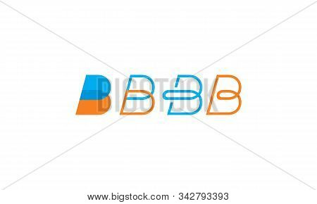 Initial B Abstract Logo Icon Vector Symbol Simple