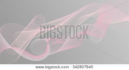 Horizontal Overlay Lines Movement Pattern. Stylish Progressive Technology Vector Wallpaper. Moving B