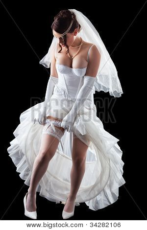 Dejlige sensuelle brud i lingeri