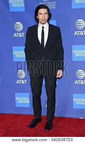 LOS ANGELES - JAN 02:  Adam Driver arrives for the PSIFF Awards Gala 2020 on January 02, 2020 in Palm Sprimgs, CA                