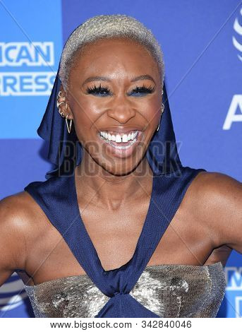 LOS ANGELES - JAN 02:  Cynthia Erivo arrives for the PSIFF Awards Gala 2020 on January 02, 2020 in Palm Sprimgs, CA                