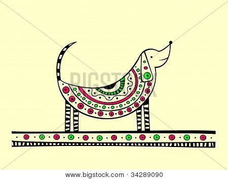 Ilustração de cão