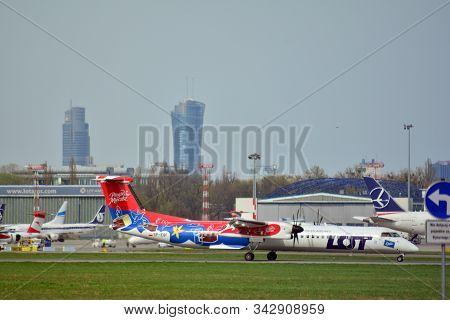 Warsaw, Poland.25 March 2018. Warsaw Chopin Airport. Airport Buildings.