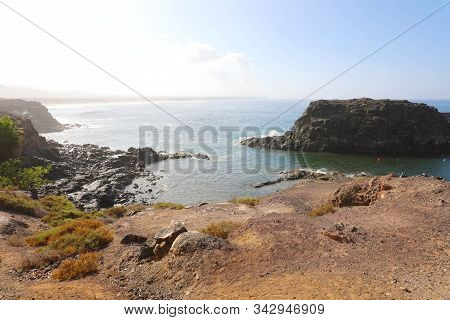 El Cotillo Amazing Rocky Wild Beach In Fuerteventura, Canary Islands