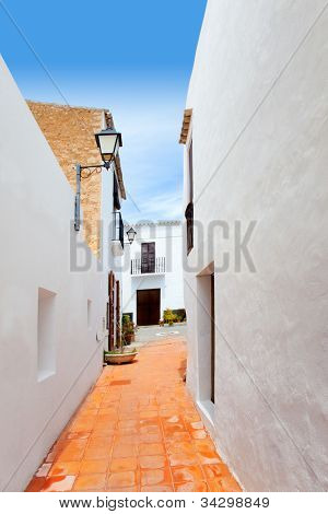 Ibiza Sant Josep de sa Adası San Jose dar sokak Balear Adaları