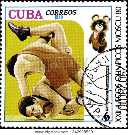 12 21 2019 Divnoe Stavropol Territory Russia Postage Stamp Cuba 1980 22nd Olympic Games - Moscow The