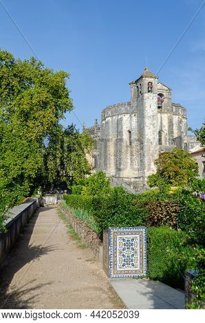 View Of The Round Templar Church Of The Convent Of The Order Of Christ, In Portuguese Convento Do Cr