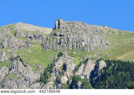 Landscape In The Pontic Mountains On The Black Sea Coast Of Turkey.