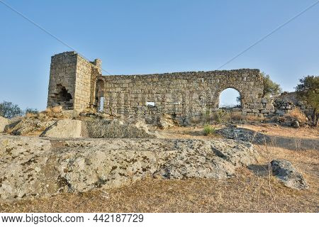 Ruins Of Ancient Herakleia Around Lake Bafa In Turkey.