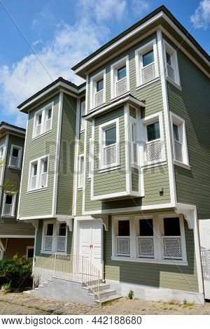 Recreations Of The Prim Ottoman-style Houses Along Cobbled Sogukcesme Sokak In Istanbul.